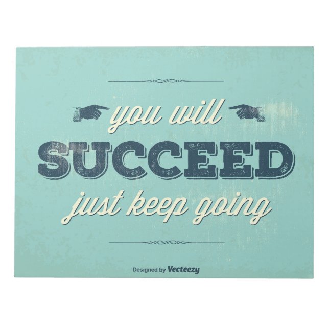 Vintage Poster Notizblock (Vorderseite)