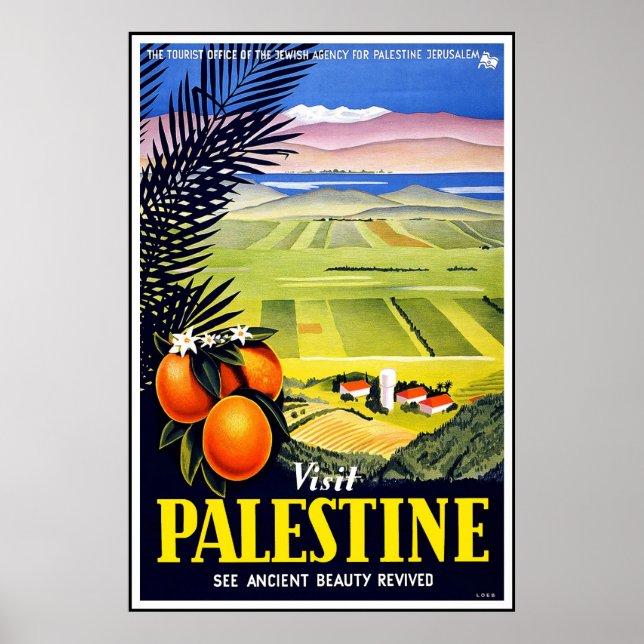 Vintage Poster Palestine Travel (Vorne)