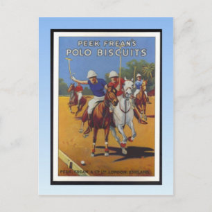 Vintage Poster, Peak Freans Polo Biscuits Postkarte
