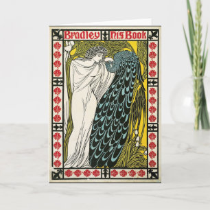 Vintage Poster: Pfau: Frau Karte