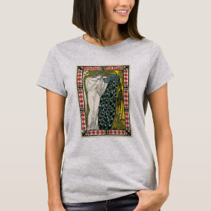 Vintage Poster: Pfau: Frau T-Shirt