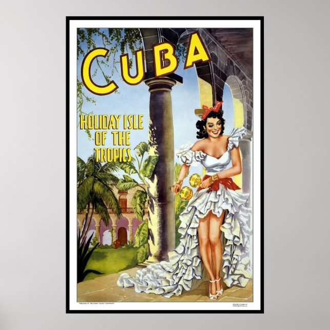 Vintage Poster Print Cuba Holiday Grosses (Vorne)