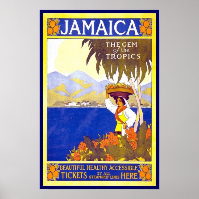 Vintage Poster Print Jamaica (Vorne)