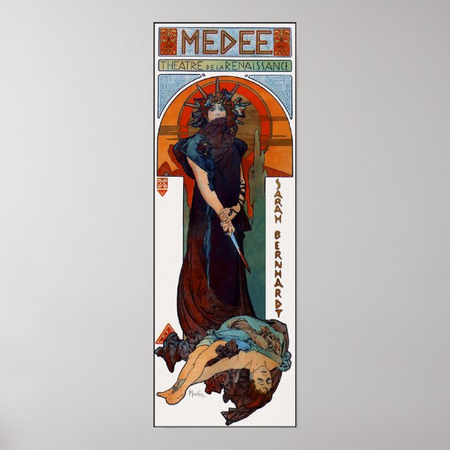 Vintage Poster Print: Mucha - Medee (Medea) (Vorne)