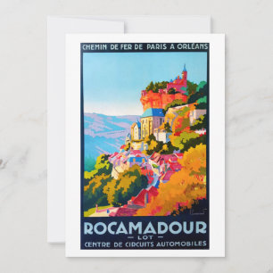 Vintage Poster - Rocamadour Feiertagskarte