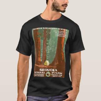 Vintage Poster Shirt Sequoia Nationalpark 