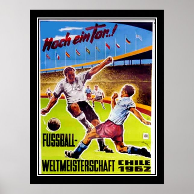 Vintage Poster Soccer Retro (Vorne)