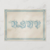 Vintage Poster Style Brown & Blue UAWG Postkarte