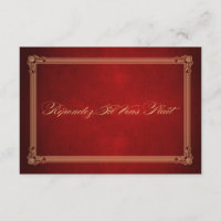 Vintage Poster Style Sommerlicher Red Wedding RSVP