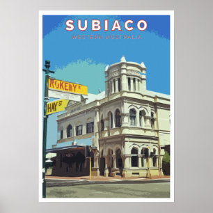 Vintage Poster - Subiaco, Perth, Western Australie