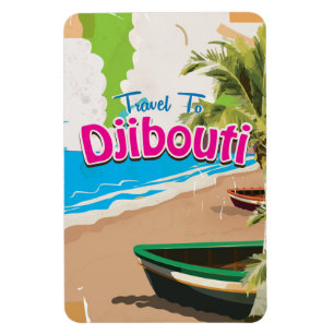 Vintage-Poster von Dschibuti Magnet