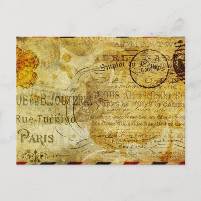 Vintage Postkarte (Vorderseite)