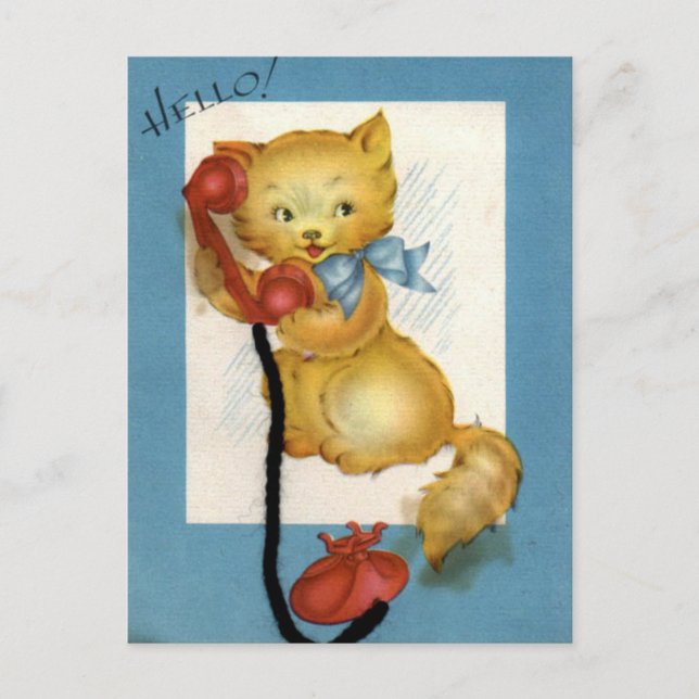 Vintage Postkarte (Vorderseite)