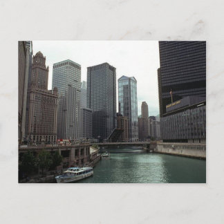 Vintage-Postkarte aus Chicago Ehemaliger Standort Postkarte
