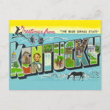 Vintage-Postkarte aus Kentucky