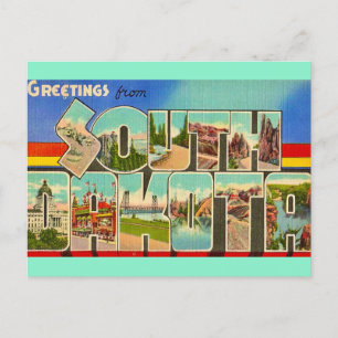 Vintage-Postkarte aus South Dakota  Postkarte