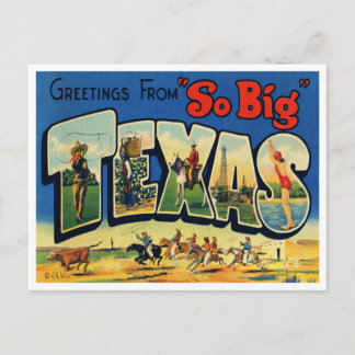 Vintage-Postkarte aus Texas Postkarte
