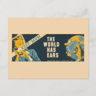 Vintage Postkarte "Behalt Mum"