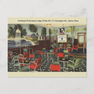Vintage-Postkarte der Boston Elks Lodge Nummer 10 Postkarte