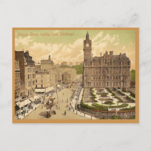 Vintage Postkarte der Princes Street, Edinburgh