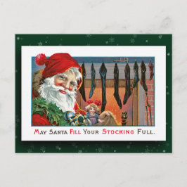 Vintage Postkarte des Santa Claus