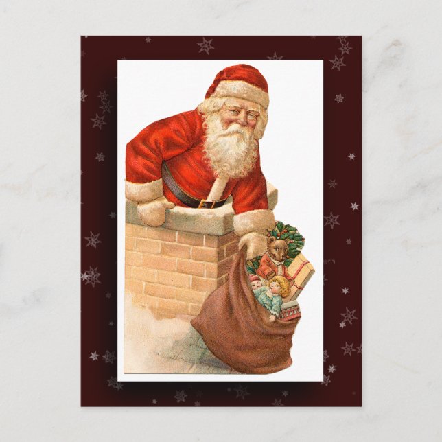 Vintage Postkarte des Santa Claus (Vorderseite)