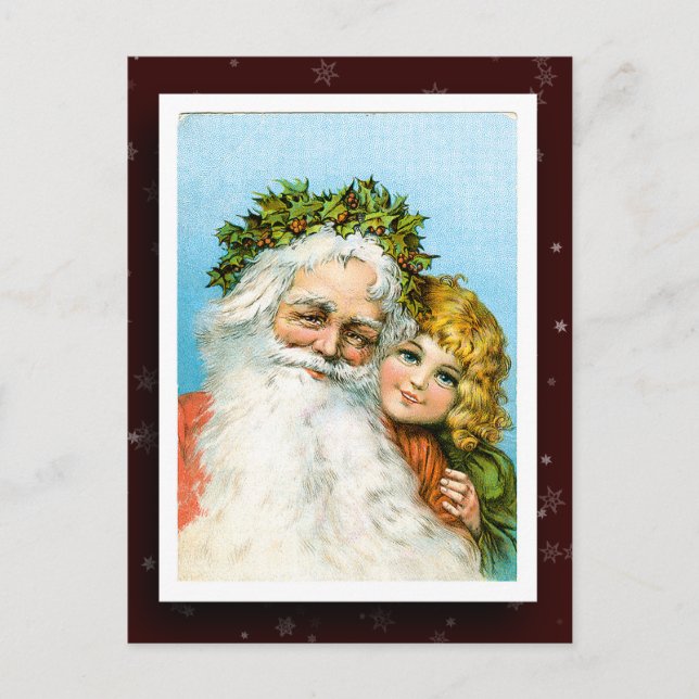 Vintage Postkarte des Santa Claus (Vorderseite)