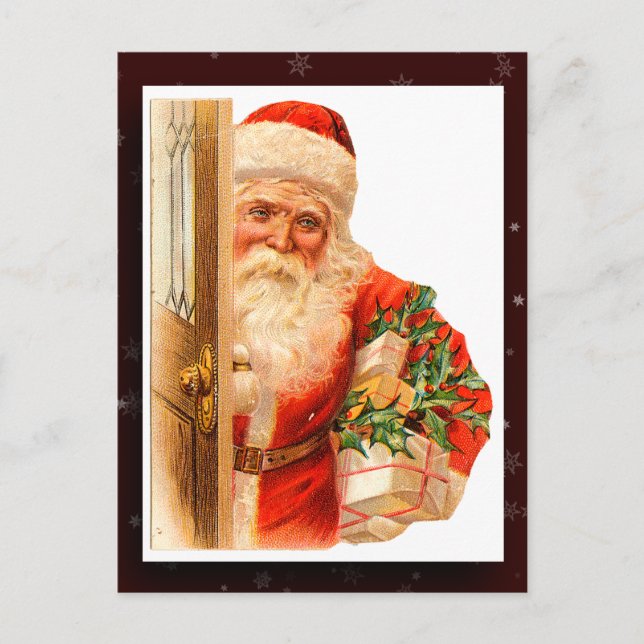 Vintage Postkarte des Santa Claus (Vorderseite)