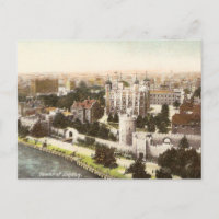 Vintage Postkarte des Tower of London