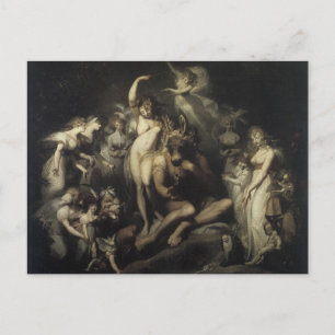 Vintage Postkarte für Mittelsumernächtliche Mitte