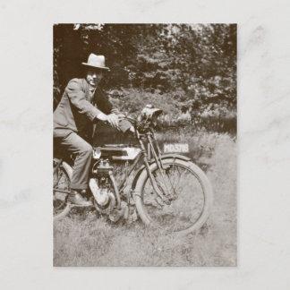 Vintage Postkarte für Motorräder c1920s