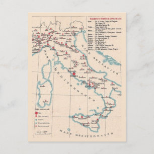 Vintage Postkarte Italiens