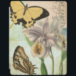Vintage Postkarte mit Schmetterlingen und Blume iPad Hülle<br><div class="desc">Dieses Bild einer Vintagen Postkarte mit Lavendel-Blume und bunten Schmetterlingen wurde von Vision Studio erstellt. Ein großartiges Stück,  das an jeder Wand phantastisch würde. Bestelle noch heute!</div>