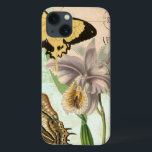 Vintage Postkarte mit Schmetterlingen und Blumen Case-Mate iPhone Hülle<br><div class="desc">Dieser Druck einer Vintagen Postkarte mit Lavendel-Blumen und bunten Schmetterlingen wurde durch Visions-Studio hergestellt. Ein großes Stück,  das fantastisch auf jeder möglicher Wand wurde. Auftrag Ihr heute!</div>