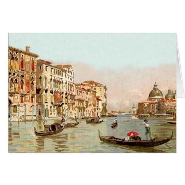 Vintage Postkarte Palazzo Franchetti Venezia (Vorderseite (Horizontal))