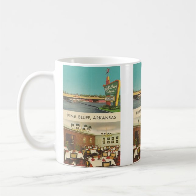 Vintage Postkarte, Pine Bluff, Arkansas Kaffeetasse (Links)