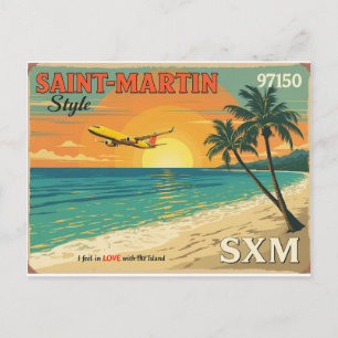 Vintage-Postkarte Saint-Martin   SXM-Postkarte Postkarte