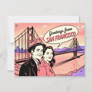 Vintage Postkarte San Francisco   Grüße aus