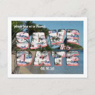 Vintage Postkarte Save The Date