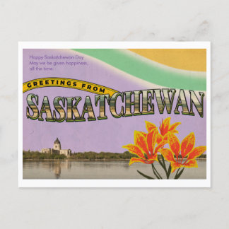 Vintage-Postkarte (Sonderangebot zum Saskatchewan- Postkarte