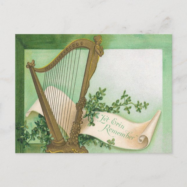 Vintage Postkarte St. Patrick's Day (Vorderseite)