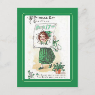 Vintage Postkarte St Patrick's Day