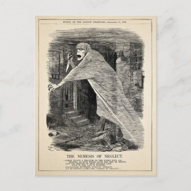 Vintage Postkarte "The Nemesis of Neglect" (Vorderseite)