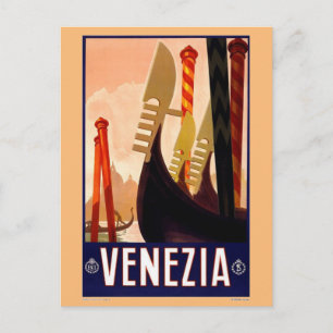 Vintage Postkarte Venezia