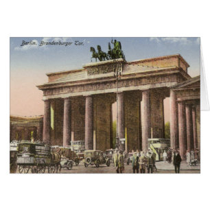 Vintage Postkarte von Brandenburger Felsen Berlin