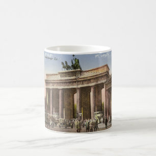 Vintage Postkarte von Brandenburger Felsen Berlin Tasse