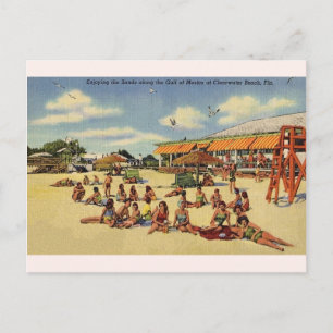 Vintage Postkarte von Clearwater Beach Florida