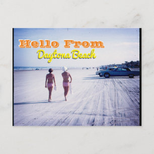 Vintage-Postkarte von Daytona Beach Florida Postkarte
