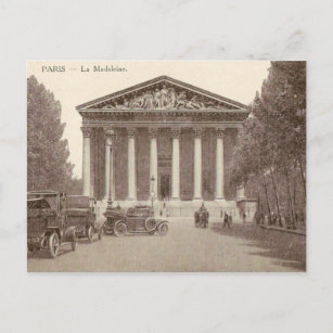 Vintage Postkarte von La Madeleine Paris