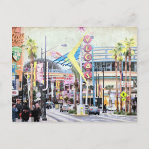 Vintage-Postkarte von Las Vegas Postkarte